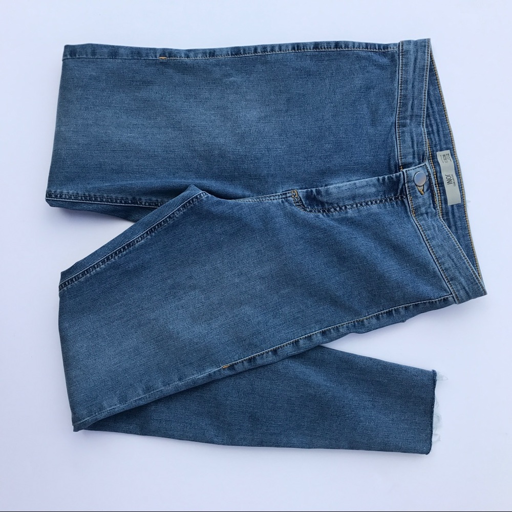 Topshop Joni Jeans with Raw Hem